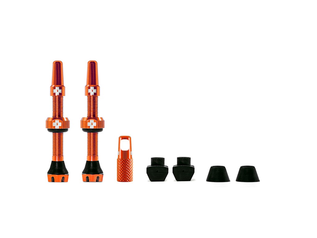 Muc-Off Tubeless Valve Kit 44mm Orange