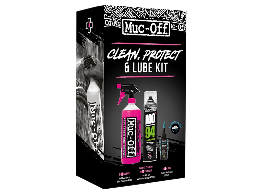 MUC-OFF Wash, Protect & Wet Lube Kit