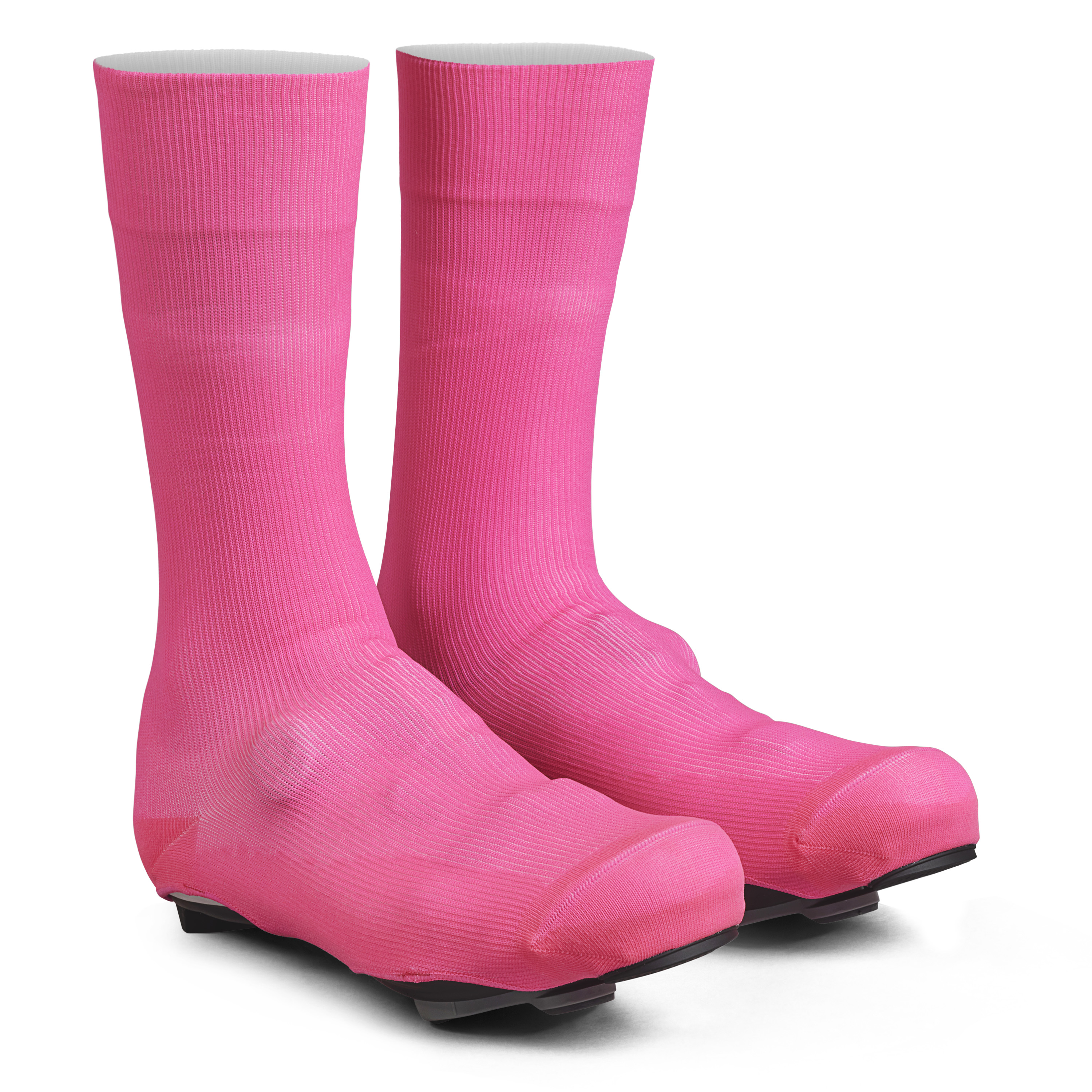GripGrab Flandrien Waterproof Knitted Road Shoe Covers Pink 