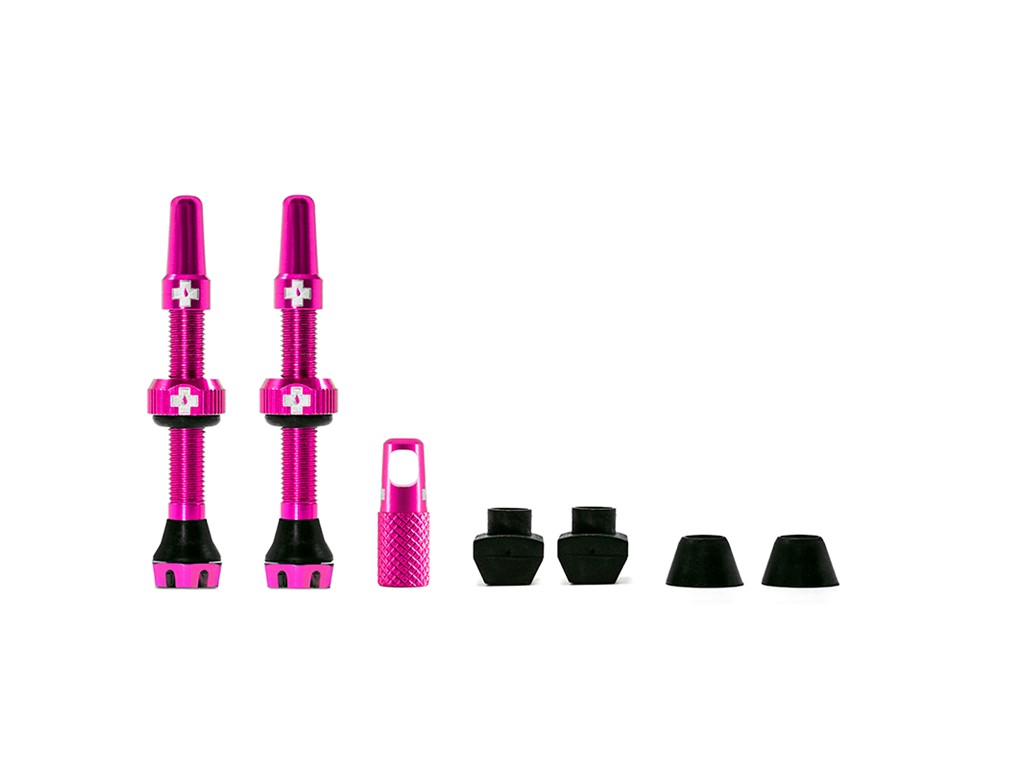 Muc-Off Tubeless valve kit 44mm rosa