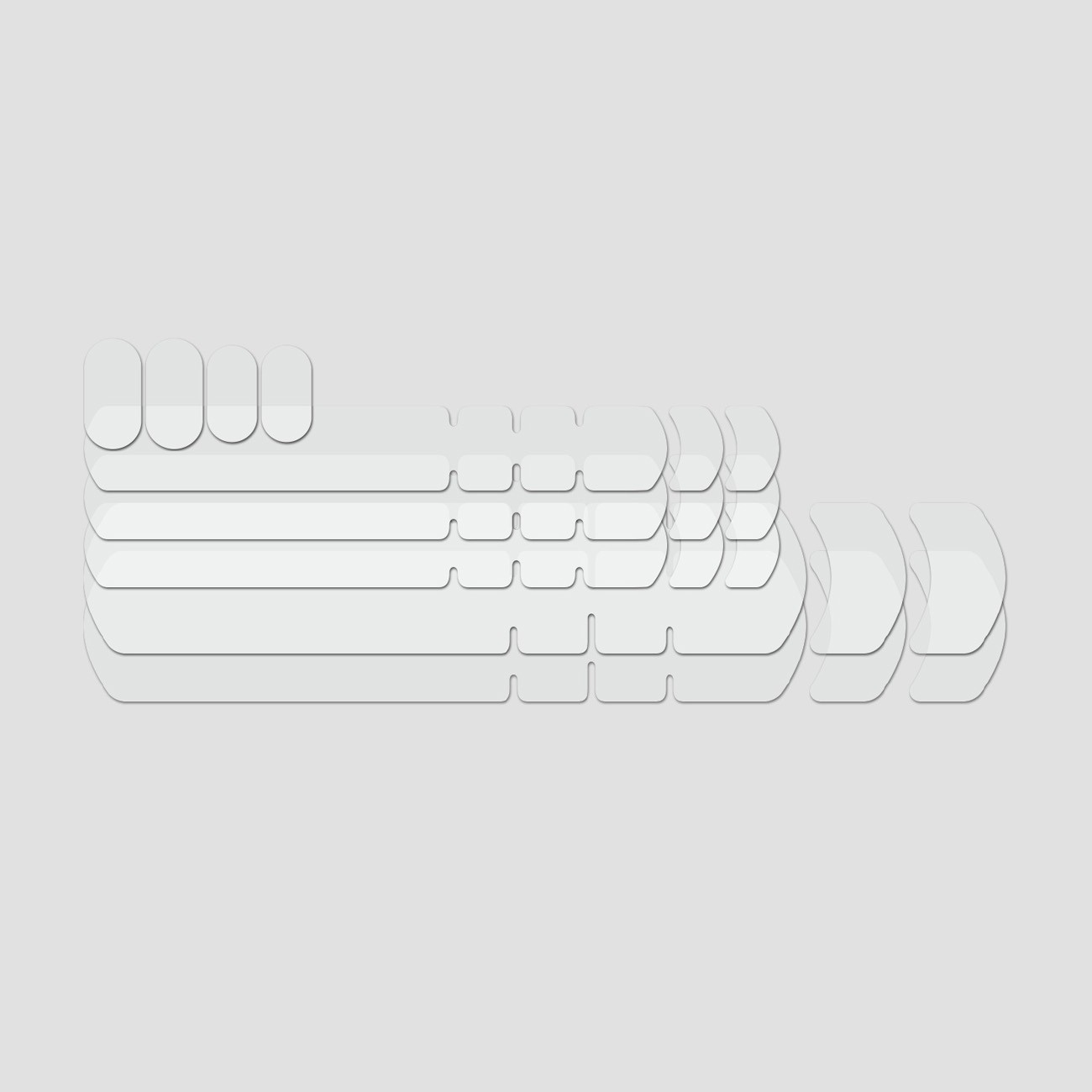 Lizard Skins Ramskydd Lizardskins Frame Kit - Clear 