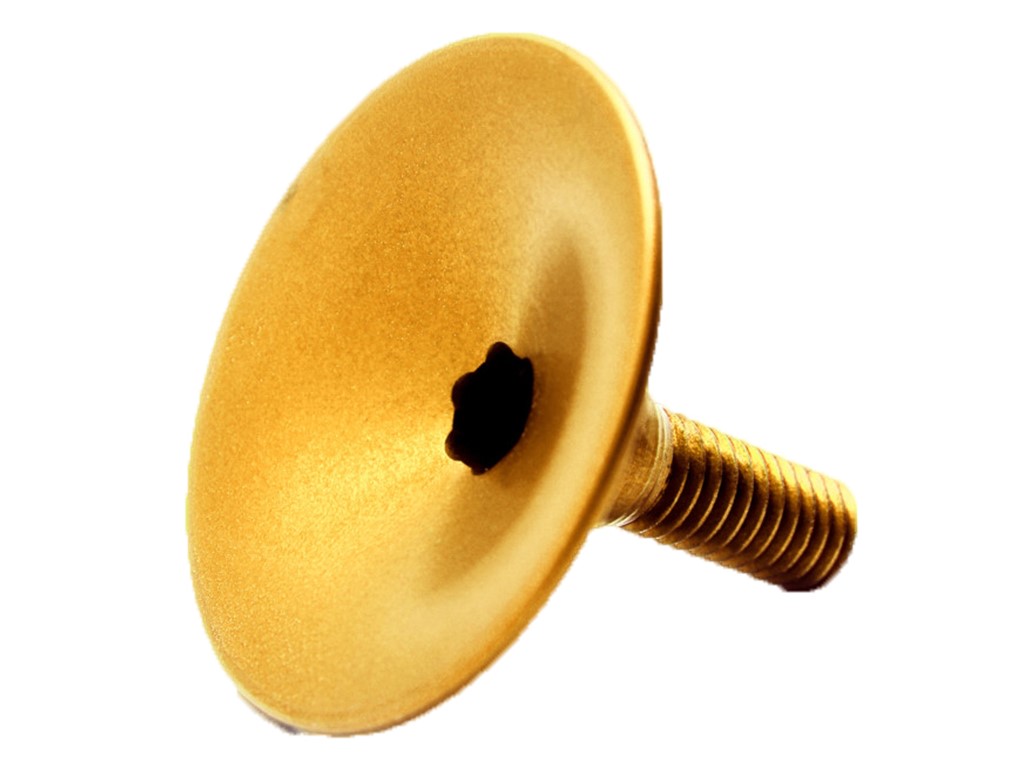 Absoluteblack Headset top cap one piece gold