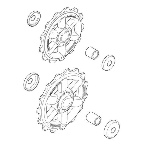 Shimano Rulltrissa par Altus 13/15T, 8-del
